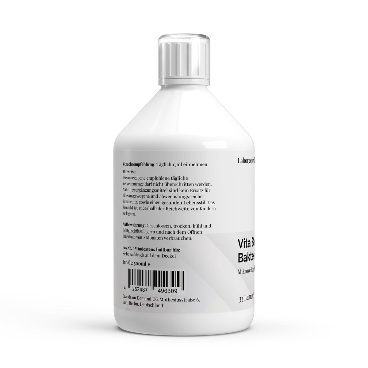 Vita Balance PLUS+ Bacterieculturen - 33 vegan Citroen Shots - 500ml