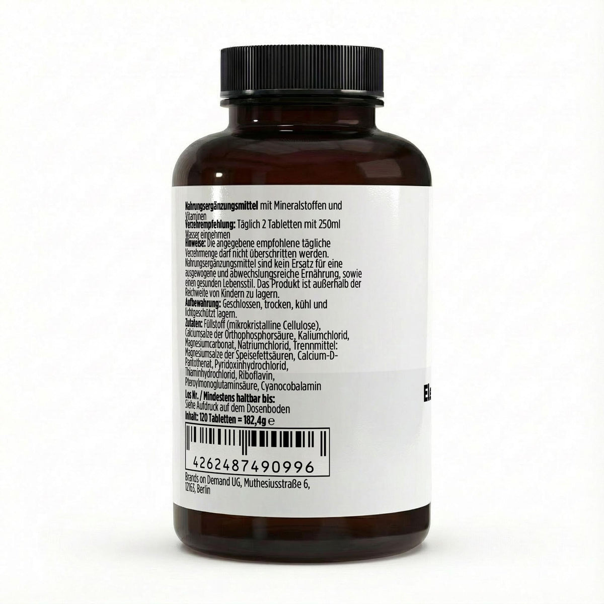 Elektrolytencomplex - 120 vegan Tabletten