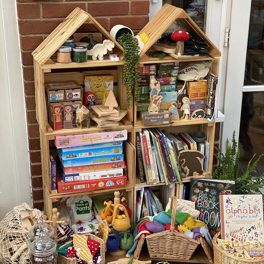 Cosy hoge opberging houten speelgoedkast voor kinderen