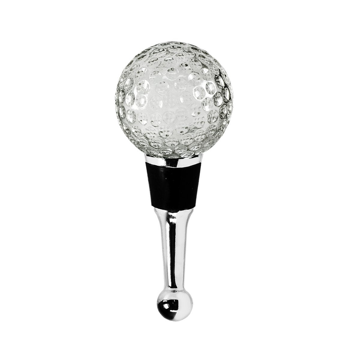 EDZARD flessenstop Golf (hoogte 10 cm) voor champagne, wijn en mousserende wijn, in de stijl van traditionele glaskunst, handgemaakt