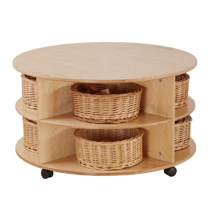 Cosy tafel laag mobiel quad eiland met opbergruimte H45cm