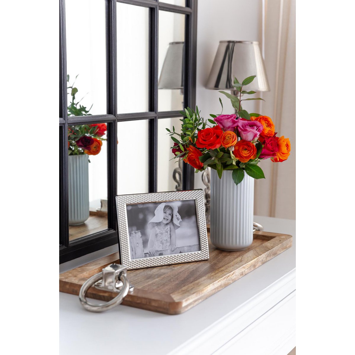 Fotoframe Barletta 10 x 15 cm, nobel zilververplicht, start -Up, met 2 hangers