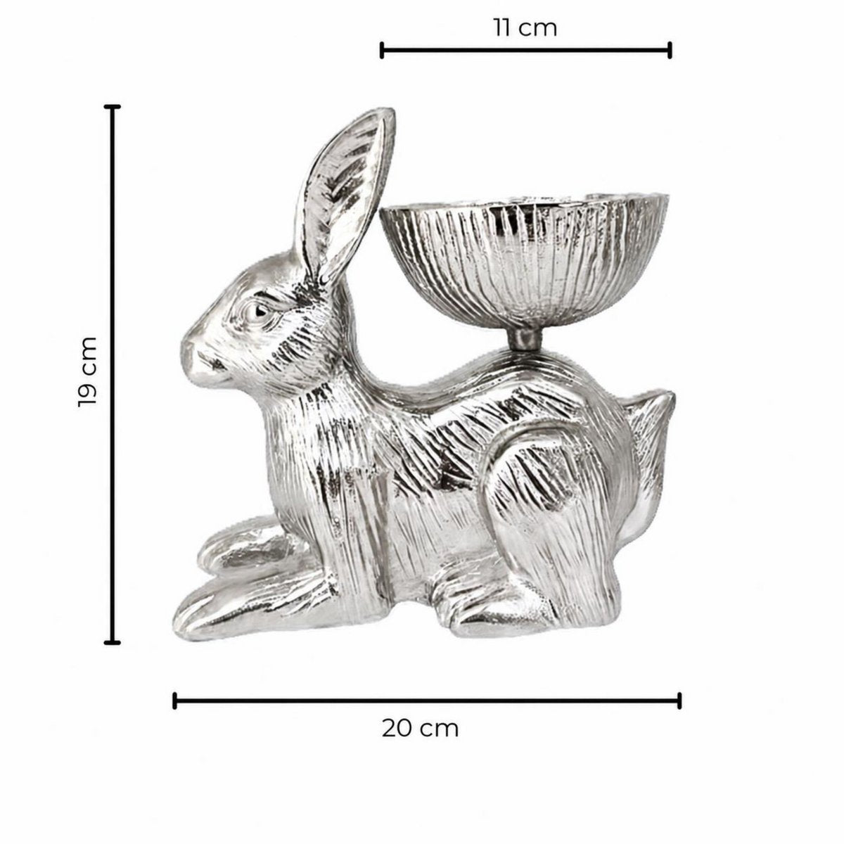 Decoschale Hase (H 19 cm)