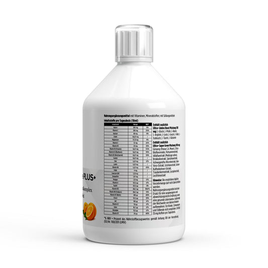 Vita Complete PLUS+ 50 vegan Shots - Frisse Sinaasappel - 500ml