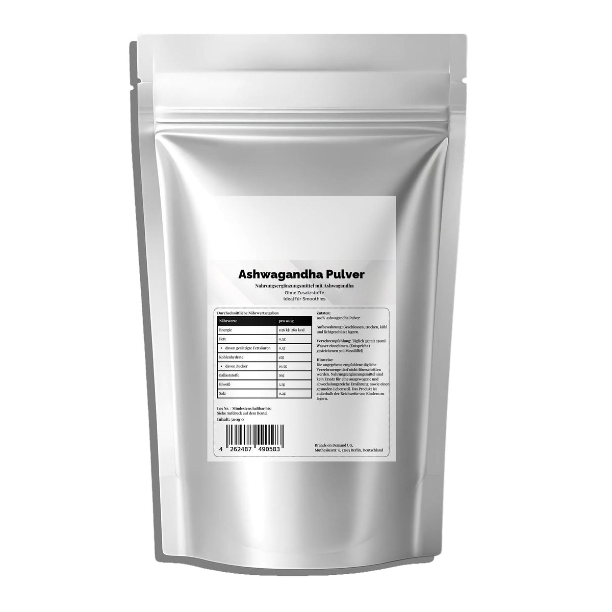 Ashwagandha Poeder - 500g Doypack