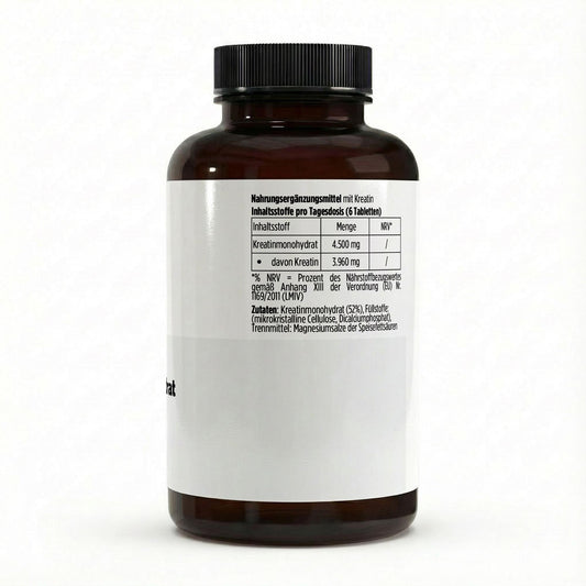 Creatine Monohydraat - 180 vegan Tabletten