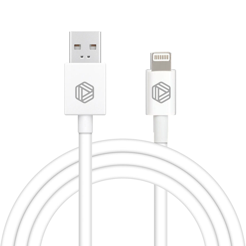 MFI Lightning Cable - White, USB to Lightning 1m