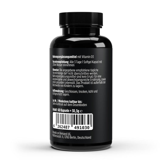 Vitamine D3 3.000 IE - 60 vegan Softgels