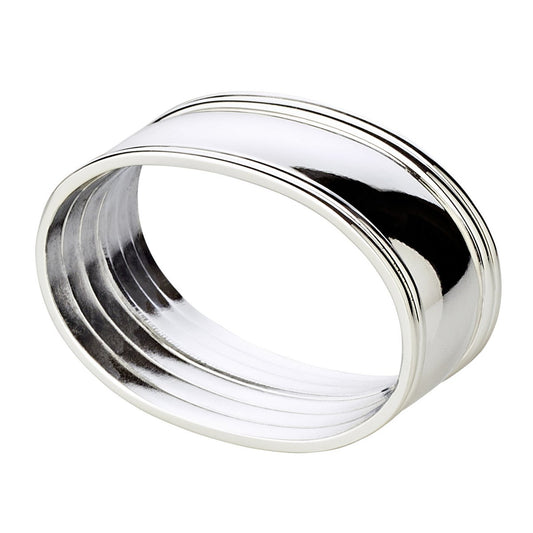 6 Set servet ring draad, nobel zilver -plated, ondergebracht, lengte 6 cm