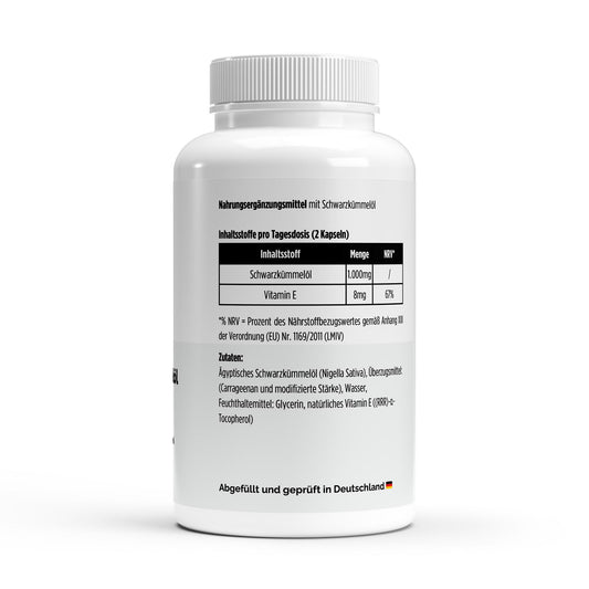 Egyptische Zwarte Komijnolie - 240 vegan Softgels