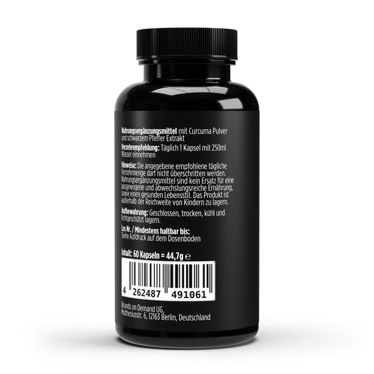 Kurkuma + Piperine - 60 Capsules