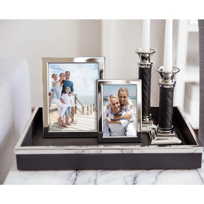 EDZARD fotolijst Salerno voor foto 13 x 18 cm, edel verzilverd, aanslag beschermd, met 2 hangers