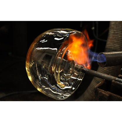 EDZARD lantaarn Molly, mondgeblazen kristalglas met platina rand, hoogte 10 cm, diameter 11,5 cm