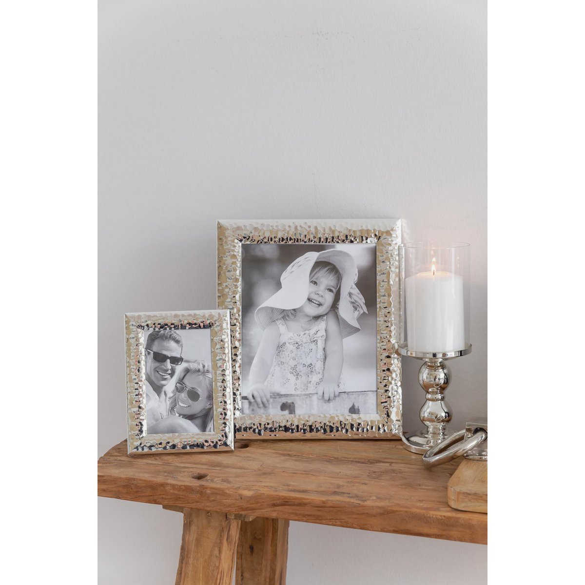 EDZARD fotolijst Gubbio voor foto 20 x 25 cm, edel verzilverd, aanslag beschermd, met 2 hangers