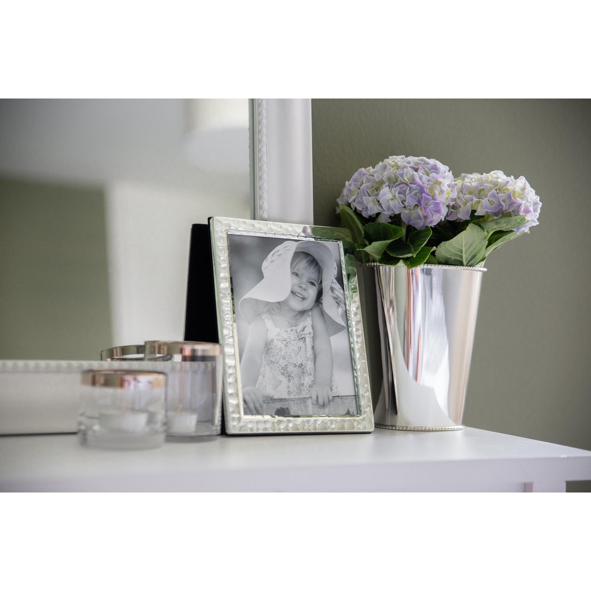 EDZARD fotolijst Pavia voor foto 10 x 15 cm, edel verzilverd, aanslag beschermd, met 2 hangers