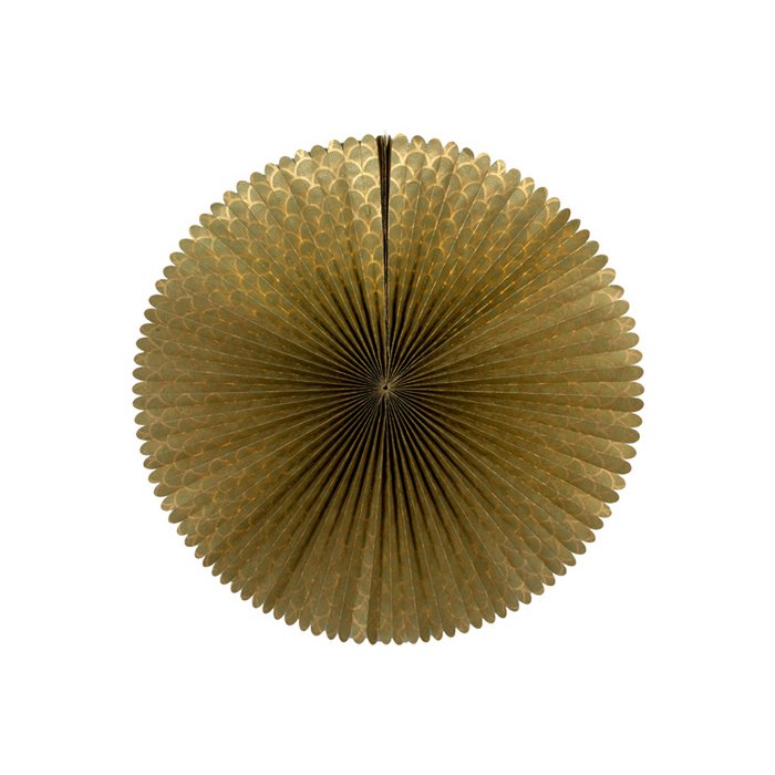 Decoratie Rozet Emily XXL olijfgouden patroon
