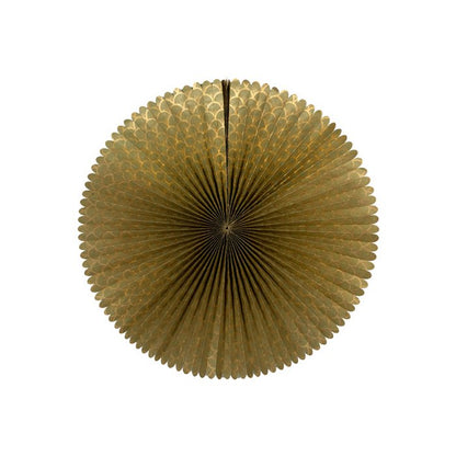Decoratie Rozet Emily XXL olijfgouden patroon