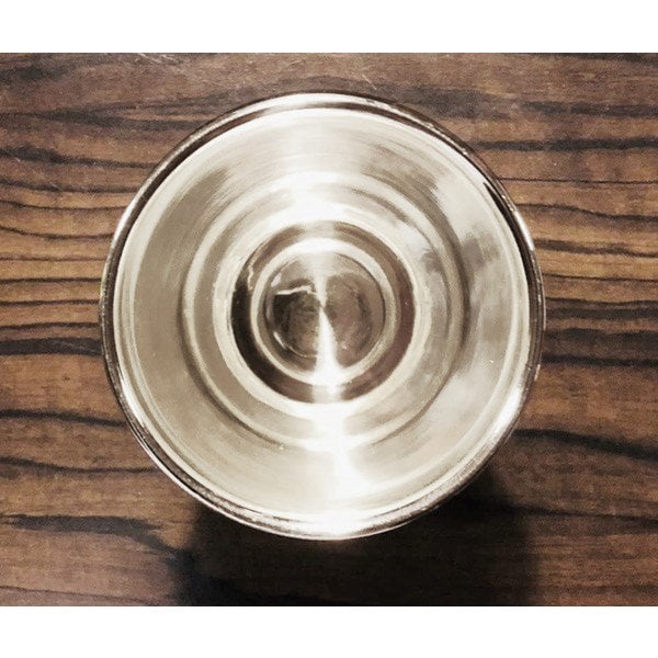 EDZARD mok drinkbeker zilveren mok vaas kegel, zwaar verzilverd, hoogte 10 cm