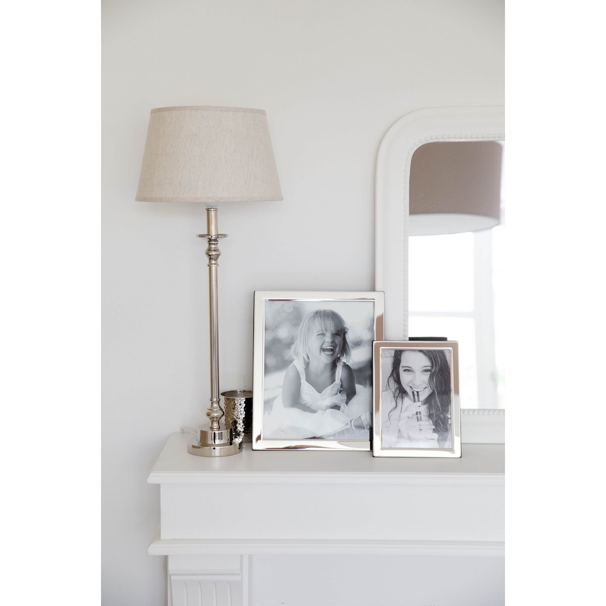 EDZARD fotolijst Salerno voor foto 20 x 25 cm, edel verzilverd, aanslagbestendig, met 2 hangers