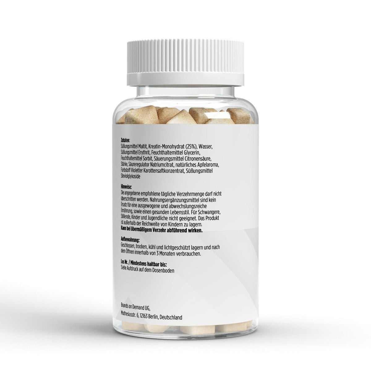 OPRUIMING -70%: Creatine Gummies Appel - 90 stuks (THT 01/27)