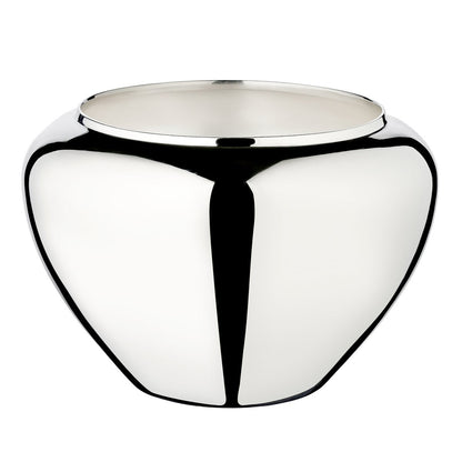 EDZARD Bloempot Madeira, verzilverd, hoogte 17 cm, diameter 25 cm, opening diameter 17 cm