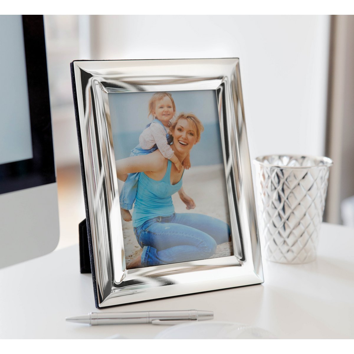 EDZARD fotolijst fotolijst Gela voor foto 13 x 18 cm, edel verzilverd, aanslag beschermd, met 2 hangers