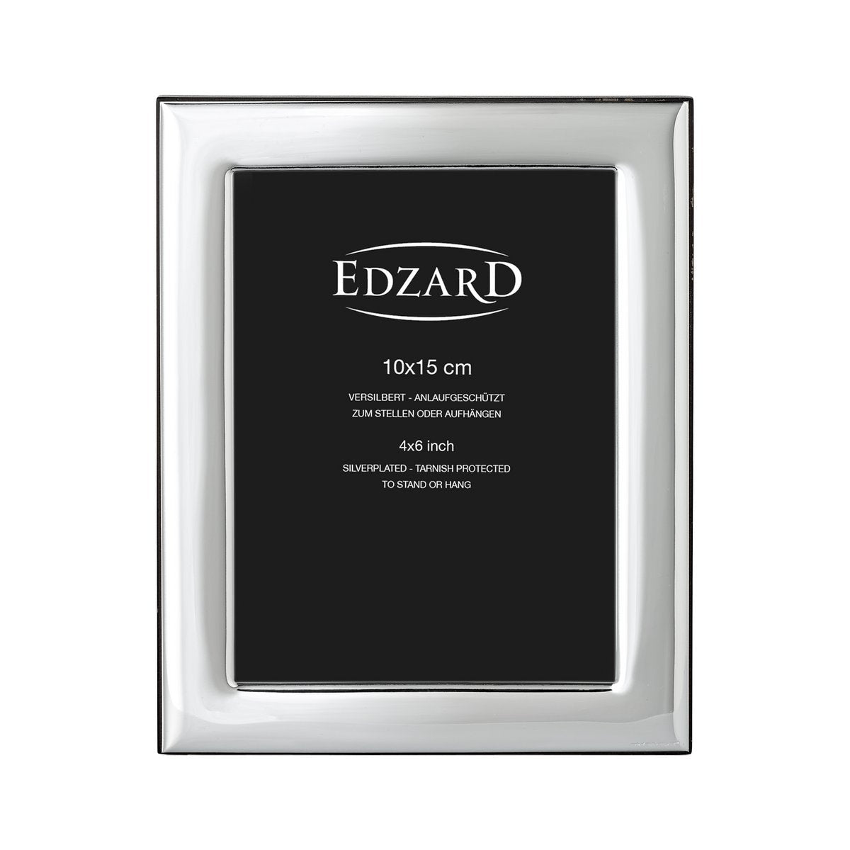 Lucera fotolijst (13x18 cm), elegant verzilverd, aanslagvrij, met houten decor achterkant