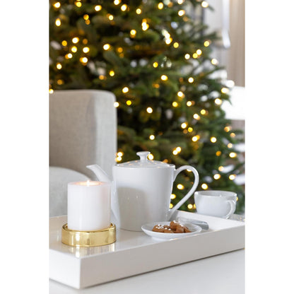EDZARD set van 2 kandelaars Sanremo goud, elegant vernikkeld, ø 10 cm, voor stompkaarsen
