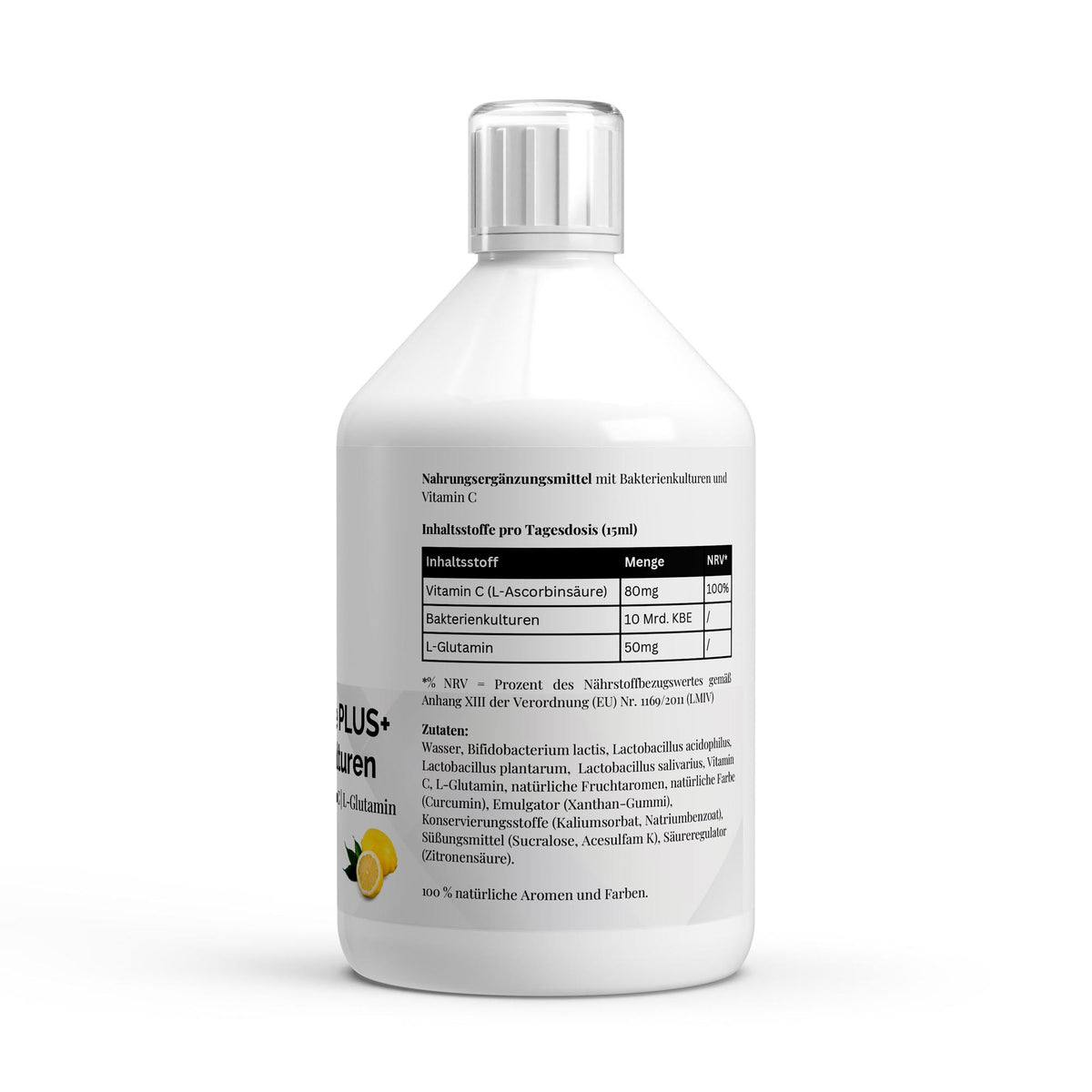 Vita Balance PLUS+ Bacterieculturen - 33 vegan Citroen Shots - 500ml