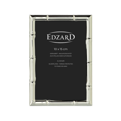 Fontanellato fotolijst (10x15 cm), elegant verzilverd, aanslagvrij, 2 hangers