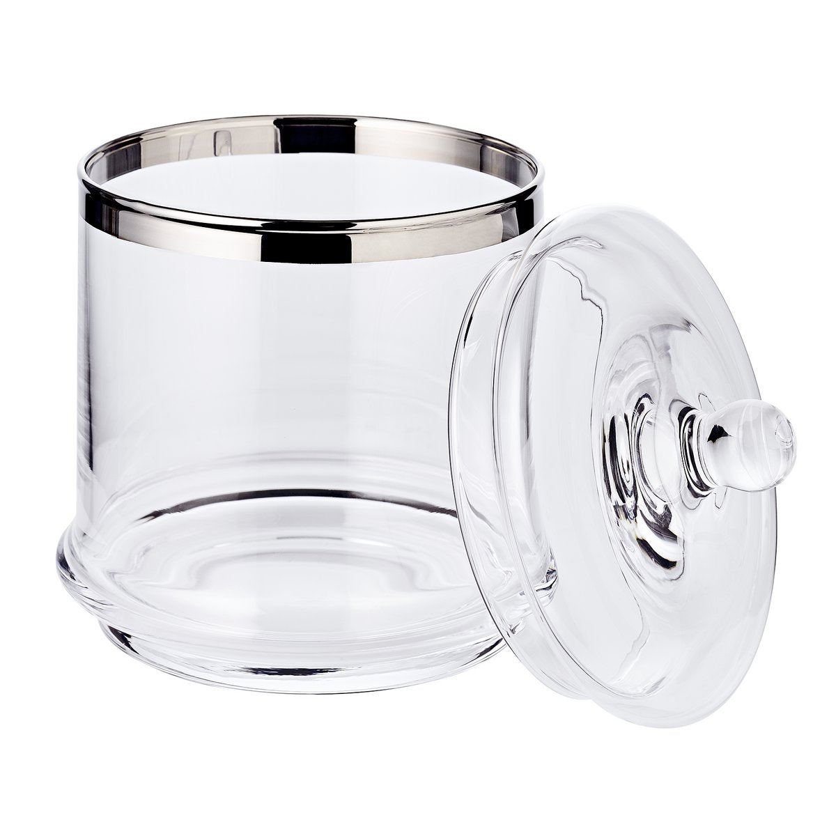 Vervangend deksel (hoogte 5 cm, ø 14 cm) voor serveerschaal Lia 1284 en 1285, mondgeblazen kristalglas