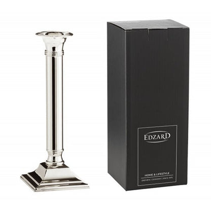 EDZARD kandelaar Lincoln voor stokkaarsen, edel verzilverd, aanslag beschermd, hoogte 23 cm