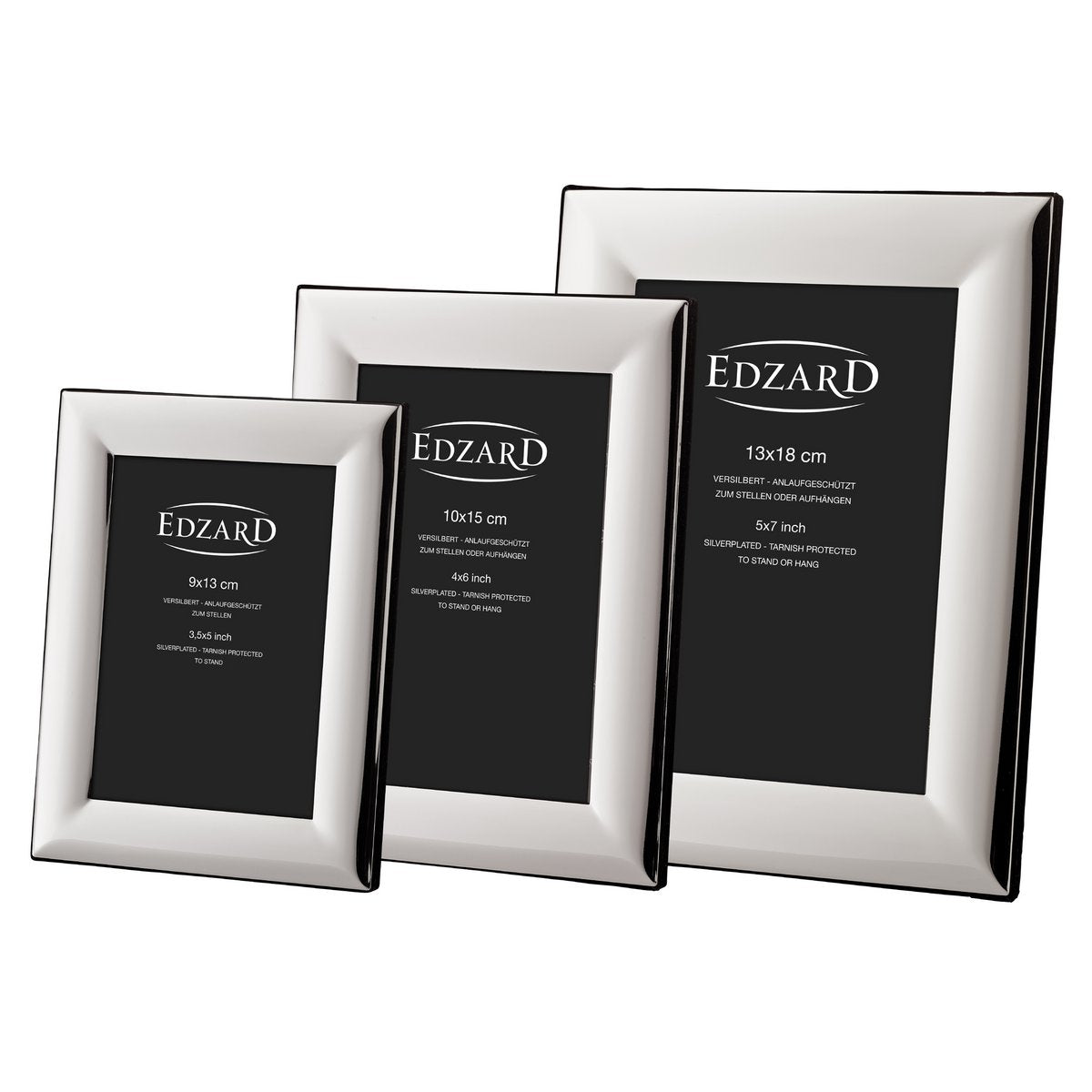 EDZARD fotolijst fotolijst Gela voor foto 9 x 13 cm, verzilverd, aanslagbestendig