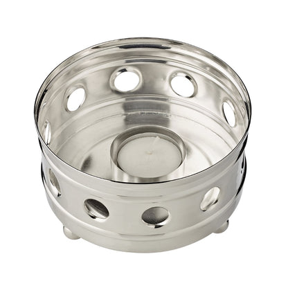 EDZARD warmer Lydia, voor theelichtje, afneembaar deksel, zwaar verzilverd, diameter 13 cm