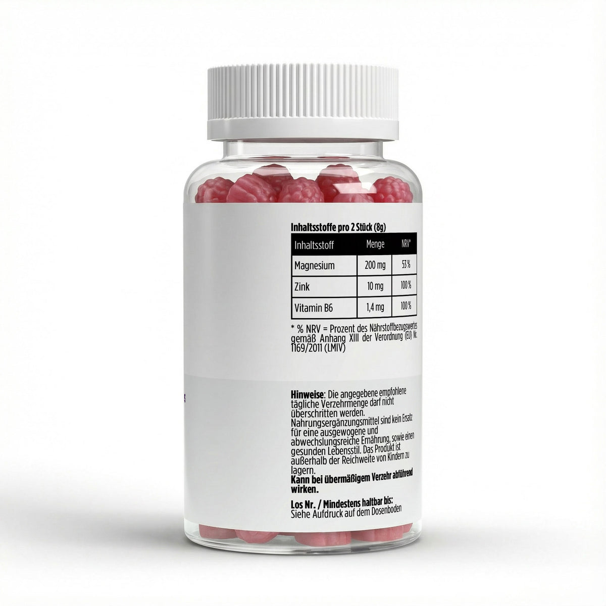 Magnesium + Zink + B6 Gummies - 60 stuks