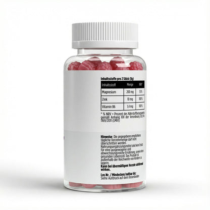 Magnesium + Zink + B6 Gummies - 60 stuks