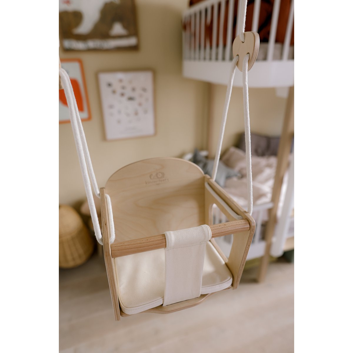 Kinderfeets Houten babyschommel