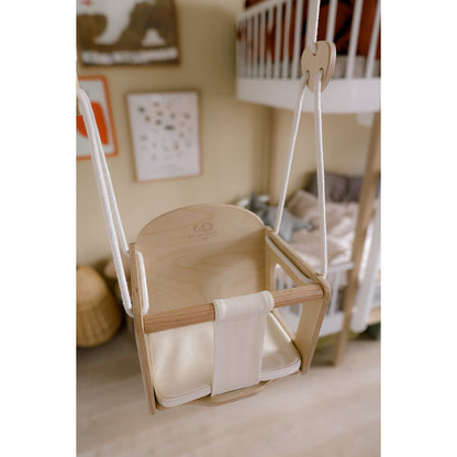 Kinderfeets Houten babyschommel