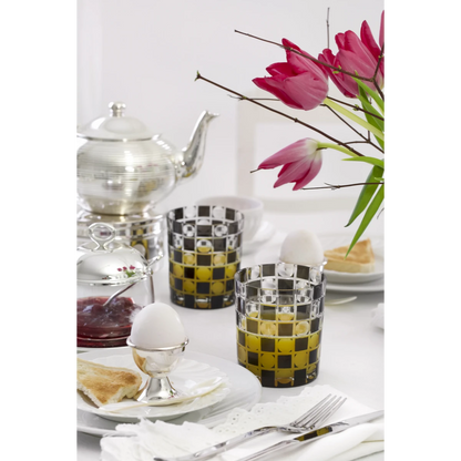 Set van 2 classo eierdopjes (hoogte 5 cm), klassieke vorm, zwaar verzilverd