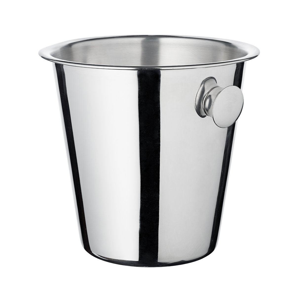 EDZARD champagnekoeler Joey met handgrepen, hoogglans gepolijst roestvrij staal, hoogte 23 cm, diameter 21 cm