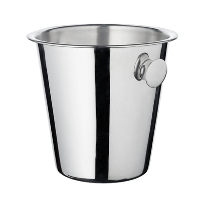 EDZARD champagnekoeler Joey met handgrepen, hoogglans gepolijst roestvrij staal, hoogte 23 cm, diameter 21 cm