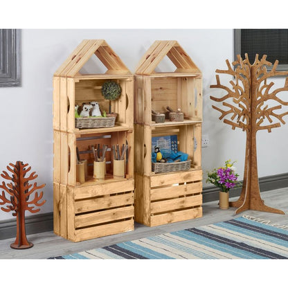Cosy hoge opberging houten speelgoedkast voor kinderen