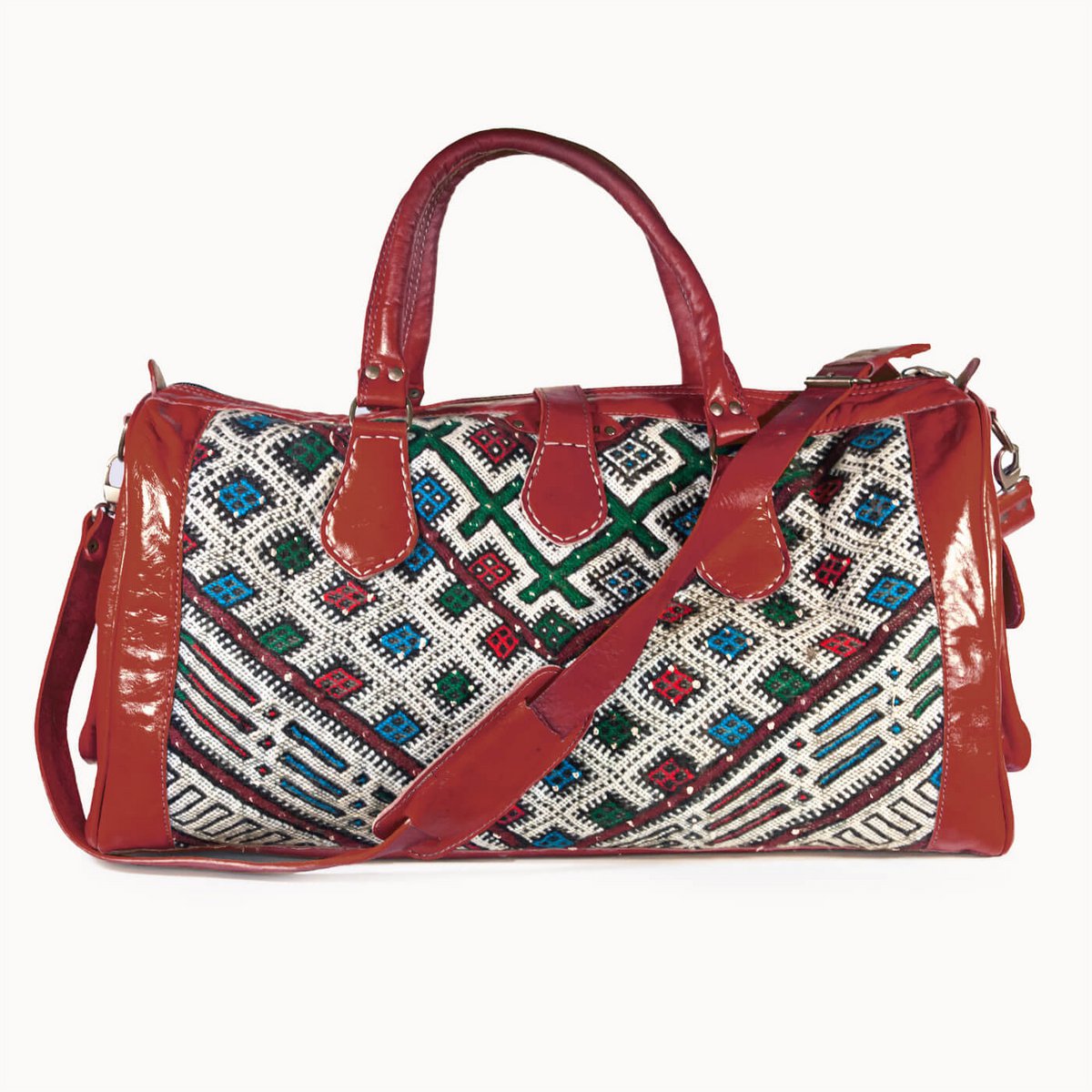 Leren Tas 'Kilim S' (rood)