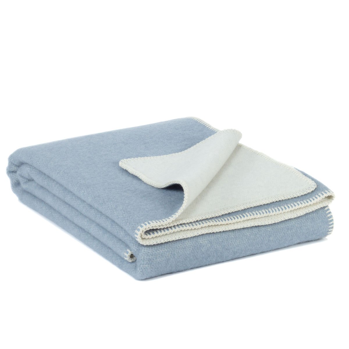 Wollen beddeken BLAUW FOG