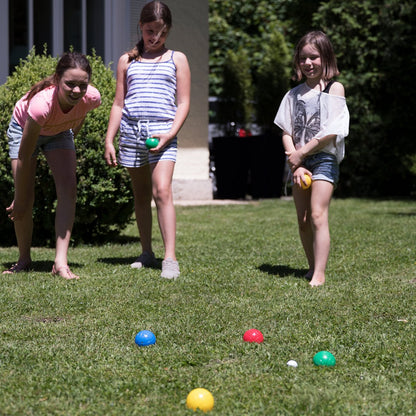 Fun Boccia Set kunststof boules voor kinderen en volwassenen