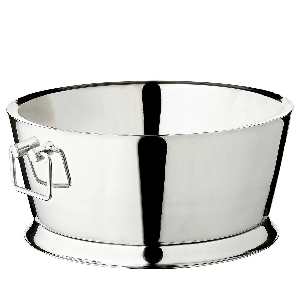 EDZARD Michigan champagnekoeler met handvatten, hoogglans gepolijst roestvrij staal, dubbelwandig, ø 53 cm, H 24 cm