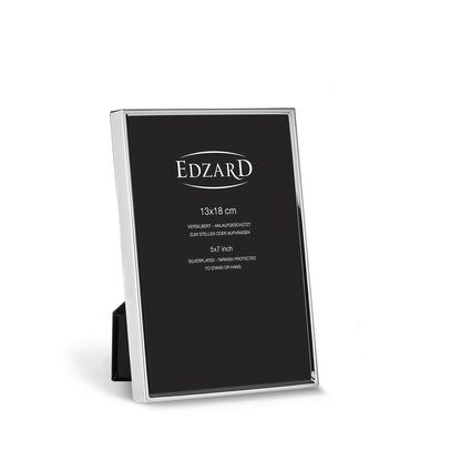 EDZARD fotolijst Otto voor foto 13 x 18 cm edel verzilverd, aanslag beschermd, met 2 hangers