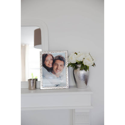 EDZARD fotolijst Fano voor foto 13 x 18 cm, passepartout, verzilverd, aanslagbestendig, 2 hangers