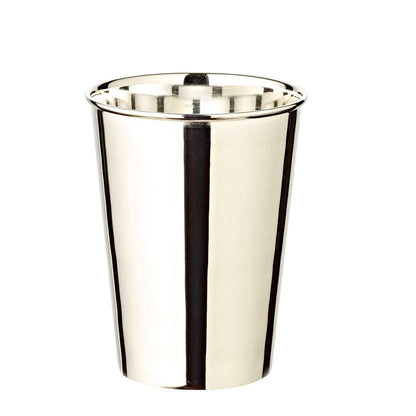 Mido mok set van 2, H 10 cm, elegant verzilverd