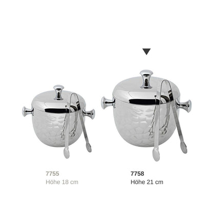 Edzard Eisimer Rico H 21 cm, met deksel-, zeef- en ijstang
